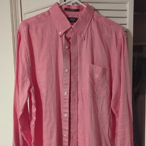 LINCS Men's Red Casual Shirt